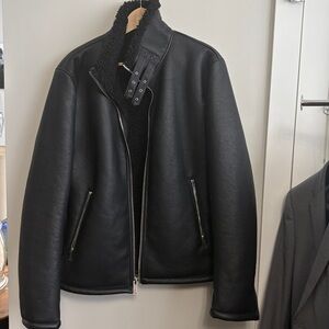 Karl Lagerfield Men’s Sherpa(ish) Lined Jacket